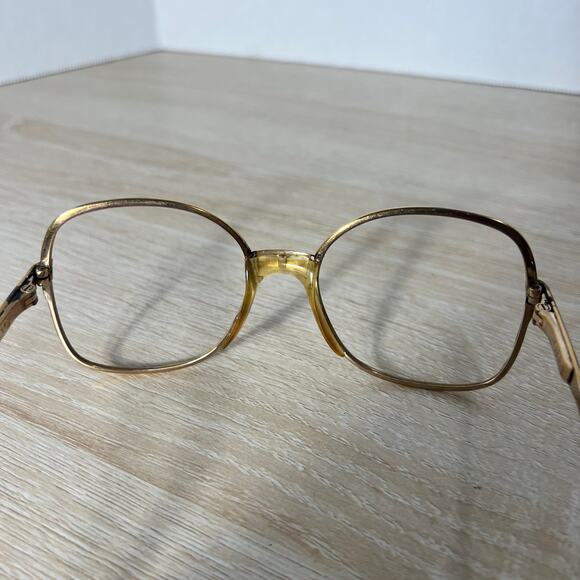Vintage Metzler Germany 793 Sunglasses Frames Only Gold 130 Flex Hinge main image 12